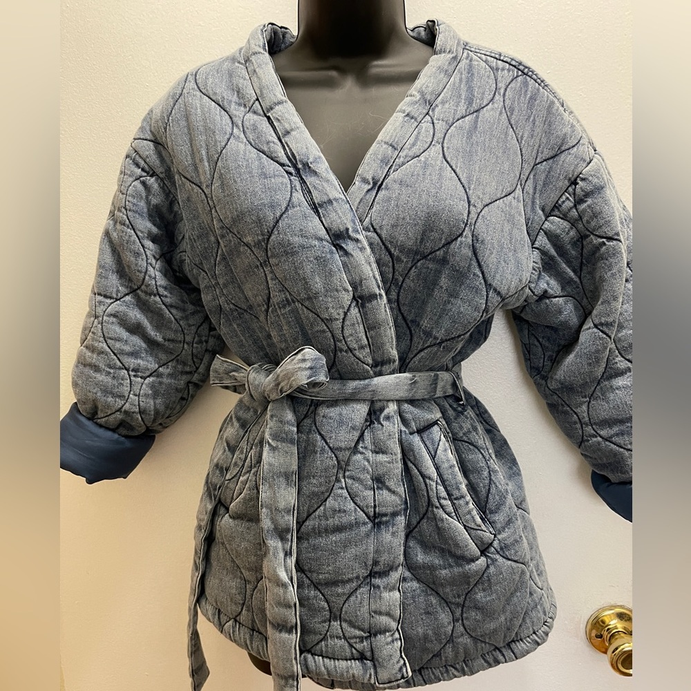 Quilted denim jacket!